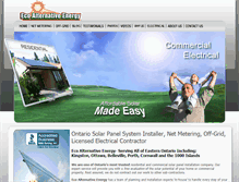 Tablet Screenshot of ecoaltenergy.com